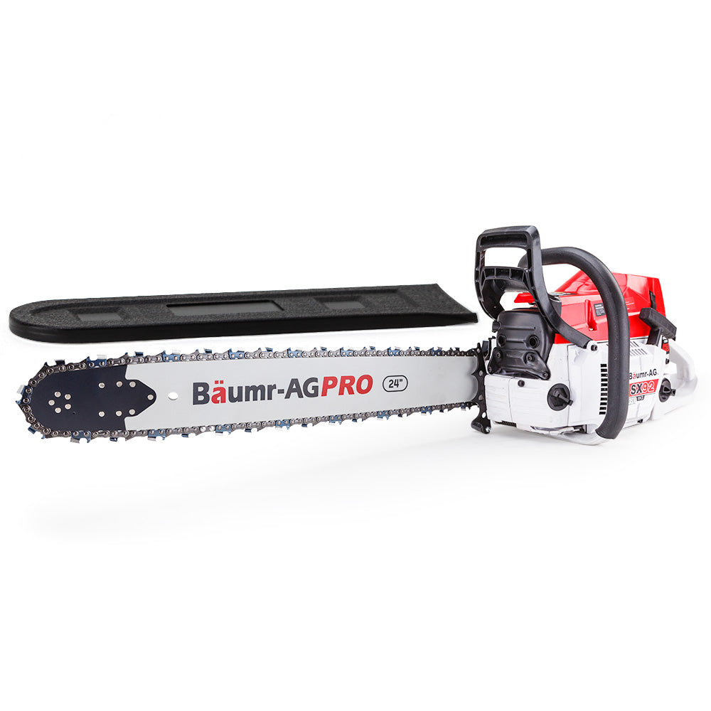 BAUMR-AG Petrol Chainsaw | 24" Bar | Commercial E-Start | Top Handle Tree Pruning Saw