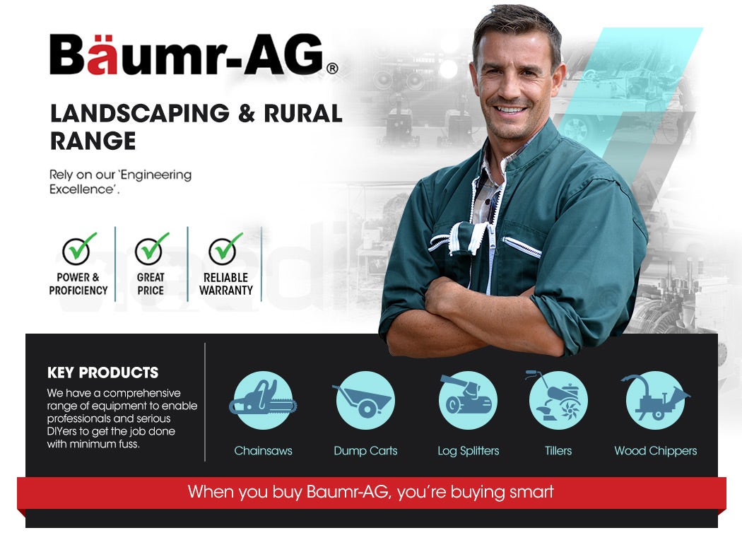 BAUMR-AG Petrol Chainsaw | 24" Bar | Commercial E-Start | Top Handle Tree Pruning Saw