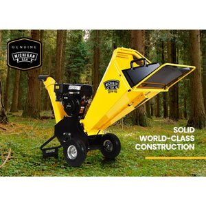 MICHIGAN Petrol Wood Chipper | 8HP 208CC | Commercial Tree Mulcher | Raptor 1000