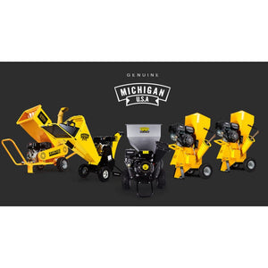 MICHIGAN Petrol Wood Chipper | 8HP 208CC | Commercial Tree Mulcher | Raptor 1000