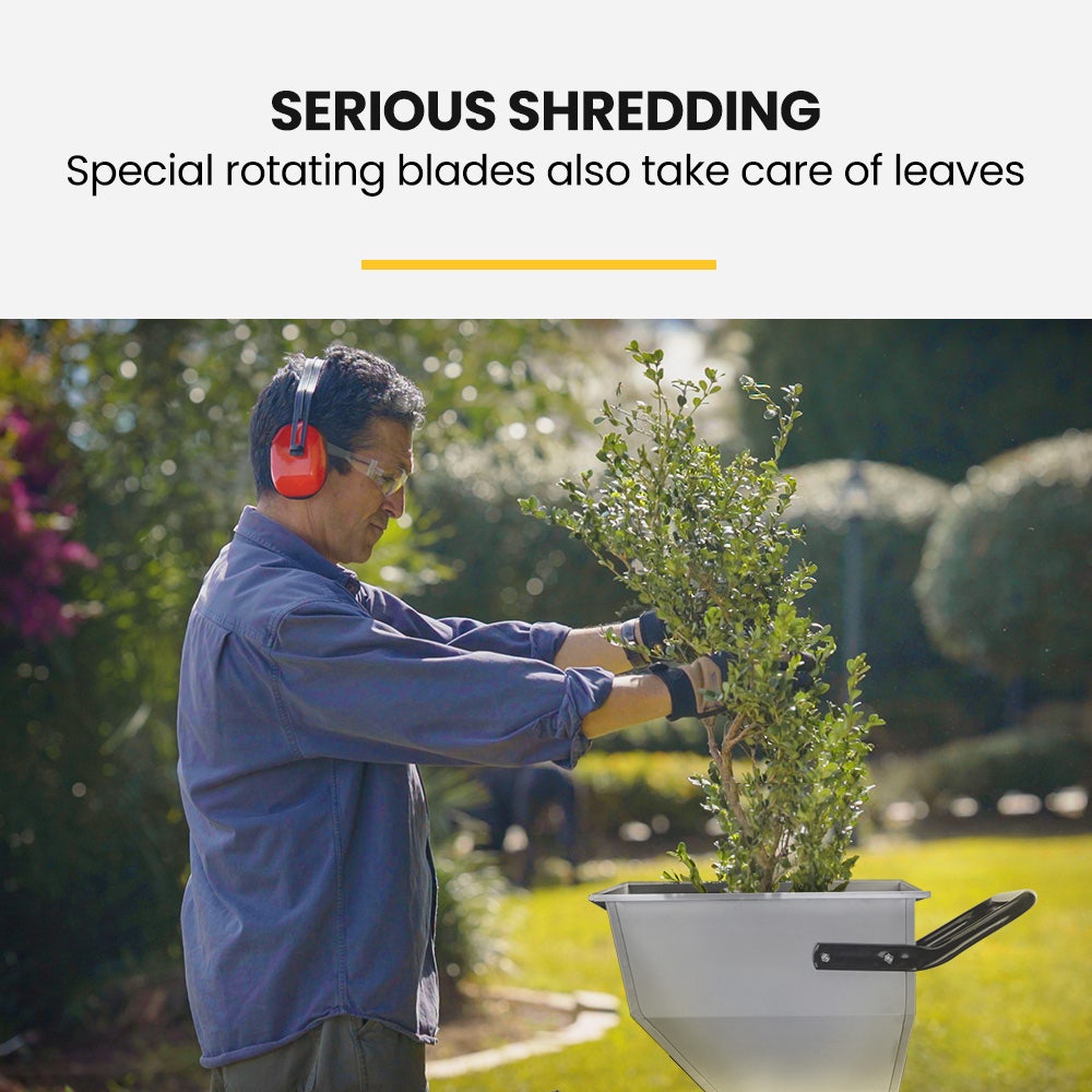 MICHIGAN Petrol Wood Chipper Shredder | 7HP 212CC | Commercial Tree Mulcher | Raptor 950