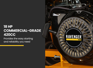 MICHIGAN Petrol Wood Chipper | 18HP 420CC | Towable Commercial Tree Mulcher | Ravenger 1950