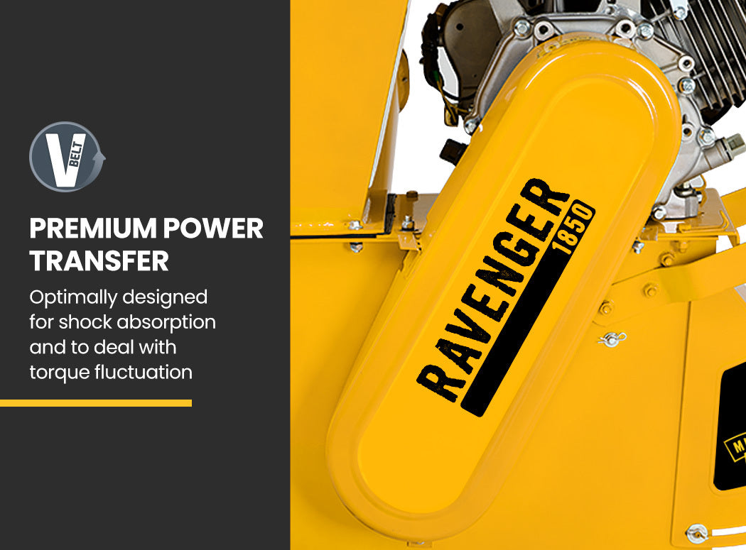 MICHIGAN Petrol Wood Chipper | 18HP 420CC | Commercial Tree Mulcher | Electric Key Start | Ravenger 1850
