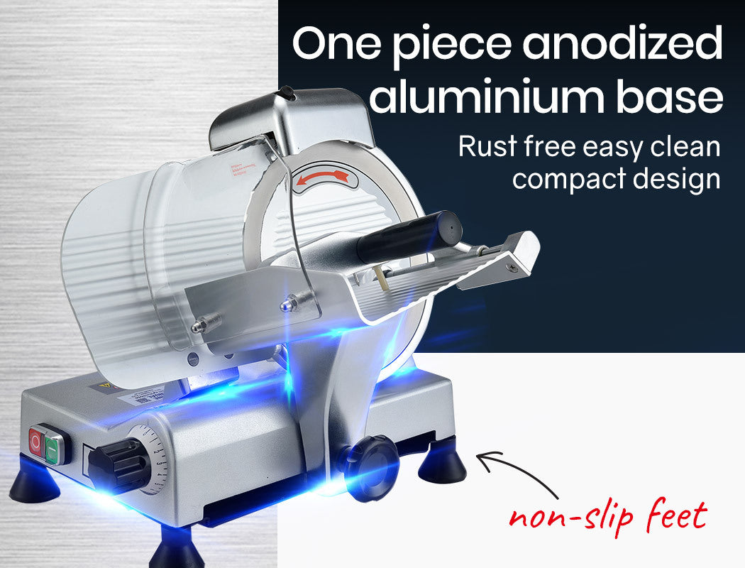 EUROCHEF Commercial Meat Slicer | 8" Blade | 280W | Electric Deli Cutter | 200mm