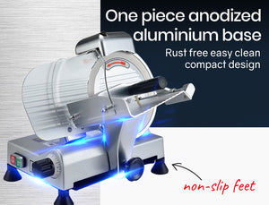 EUROCHEF Commercial Meat Slicer | 8" Blade | 280W | Electric Deli Cutter | 200mm