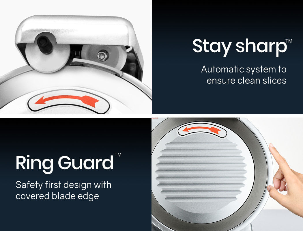 EUROCHEF Commercial Meat Slicer | 8" Blade | 280W | Electric Deli Cutter | 200mm