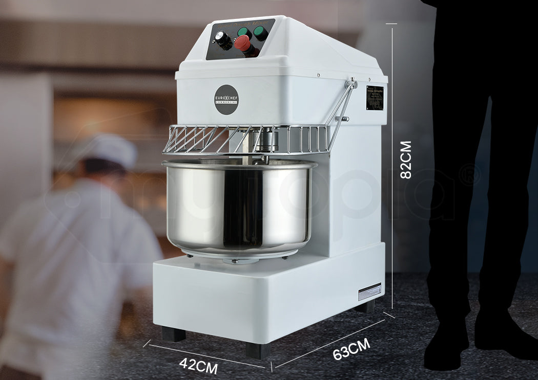 EUROCHEF Spiral Dough Mixer | 20L | Commercial Bakery Kneader