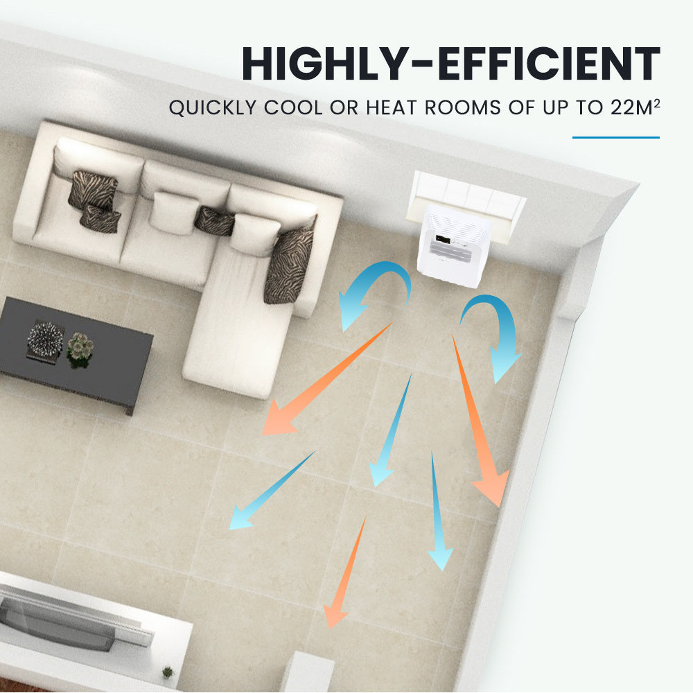 CARSON Portable Air Conditioner & Heater | 2.9kW | Reverse Cycle | Dehumidifier | Cooling & Heating
