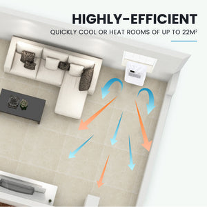 CARSON Portable Air Conditioner & Heater | 2.9kW | Reverse Cycle | Dehumidifier | Cooling & Heating