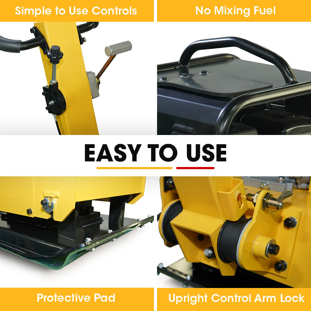 BAUMR-AG Vibratory Plate Compactor | 185kg | 9HP 270cc | 500x700mm | With Wheel Kit | For Sand Soil Gravel Asphalt