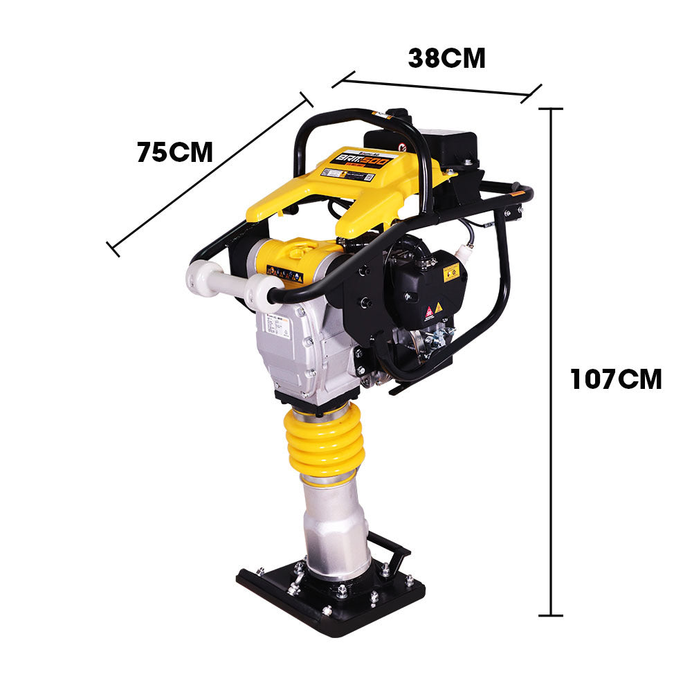 Baumr-AG | Vibratory Plate Compactor | 64kg | Petrol | BRM-500 | Soil, Sand, Gravel, Asphalt