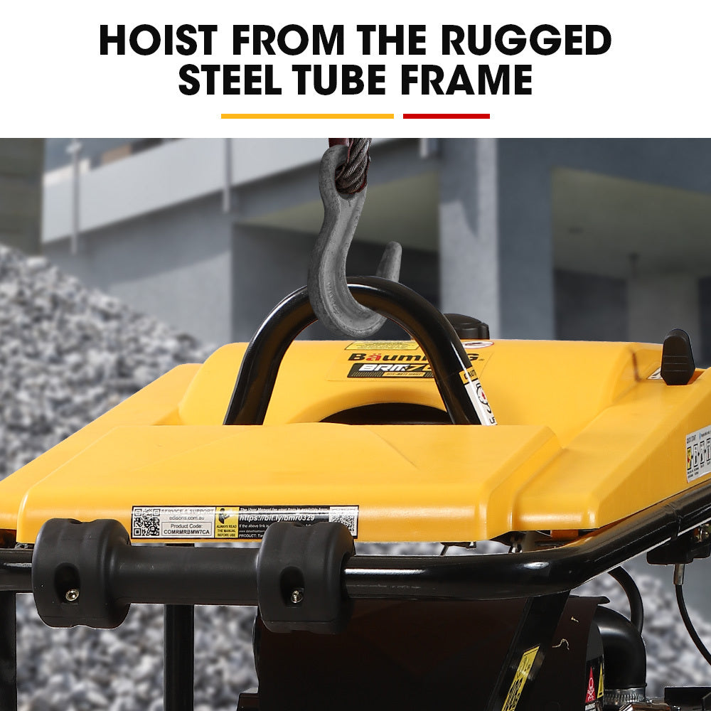 Baumr-AG 77KG Tamping Rammer | 10kN 6.5HP | Transport Wheel Kit | Compactor for Soil, Sand, Gravel & Asphalt | BRM-700