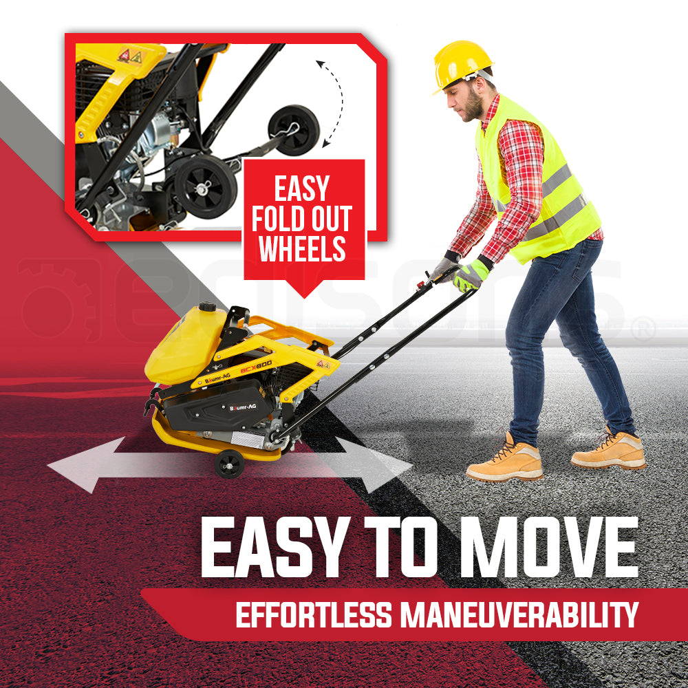 Baumr-AG | Plate Compactor | 111kg | 400x545mm | 7.0HP | Sprinkler System | BCX-800
