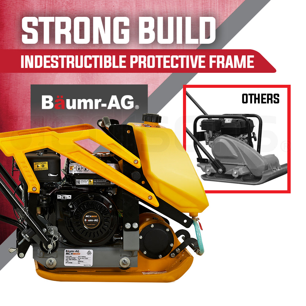Baumr-AG | Plate Compactor | 111kg | 400x545mm | 7.0HP | Sprinkler System | BCX-800