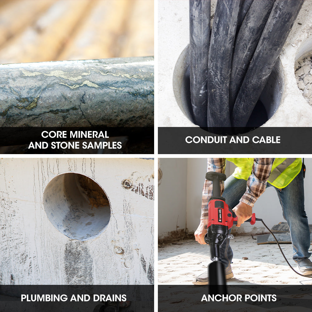 BAUMR-AG HC-120 | 1800W Handheld Concrete Core Drill | 120mm Coring Capacity