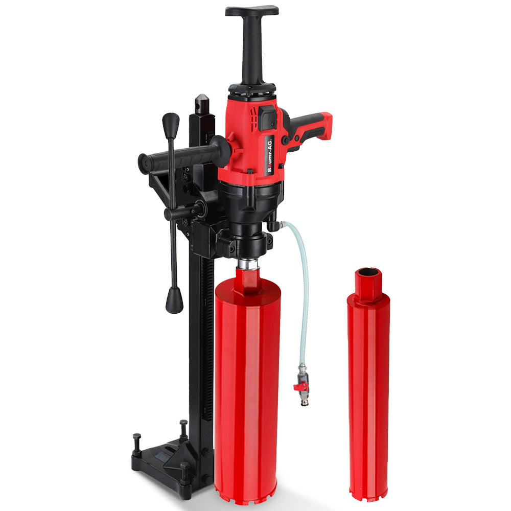 BAUMR-AG 2000W Handheld Core Drill w/ Stand | 160mm Coring Capacity | 63mm & 127mm Drill Bit Combo