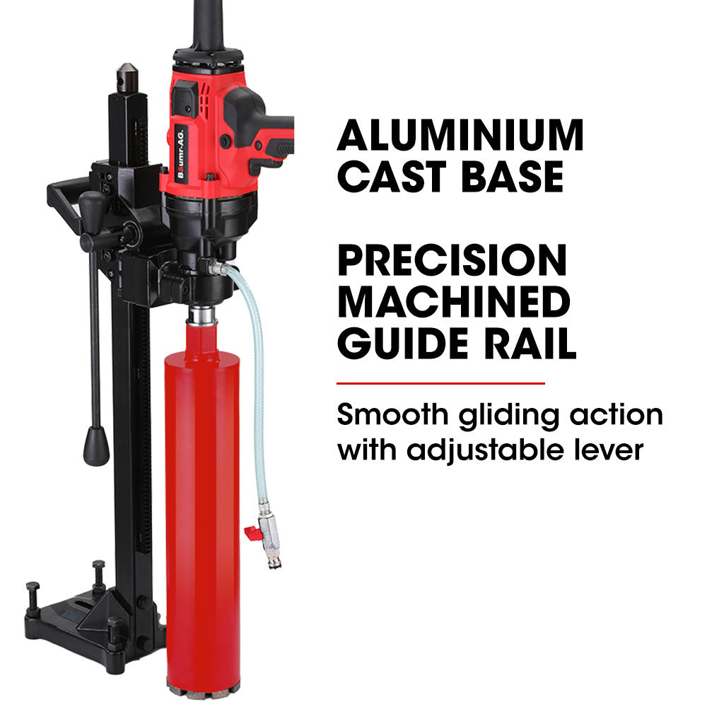 BAUMR-AG 2000W Handheld Core Drill w/ Stand | 160mm Coring Capacity | 63mm & 127mm Drill Bit Combo