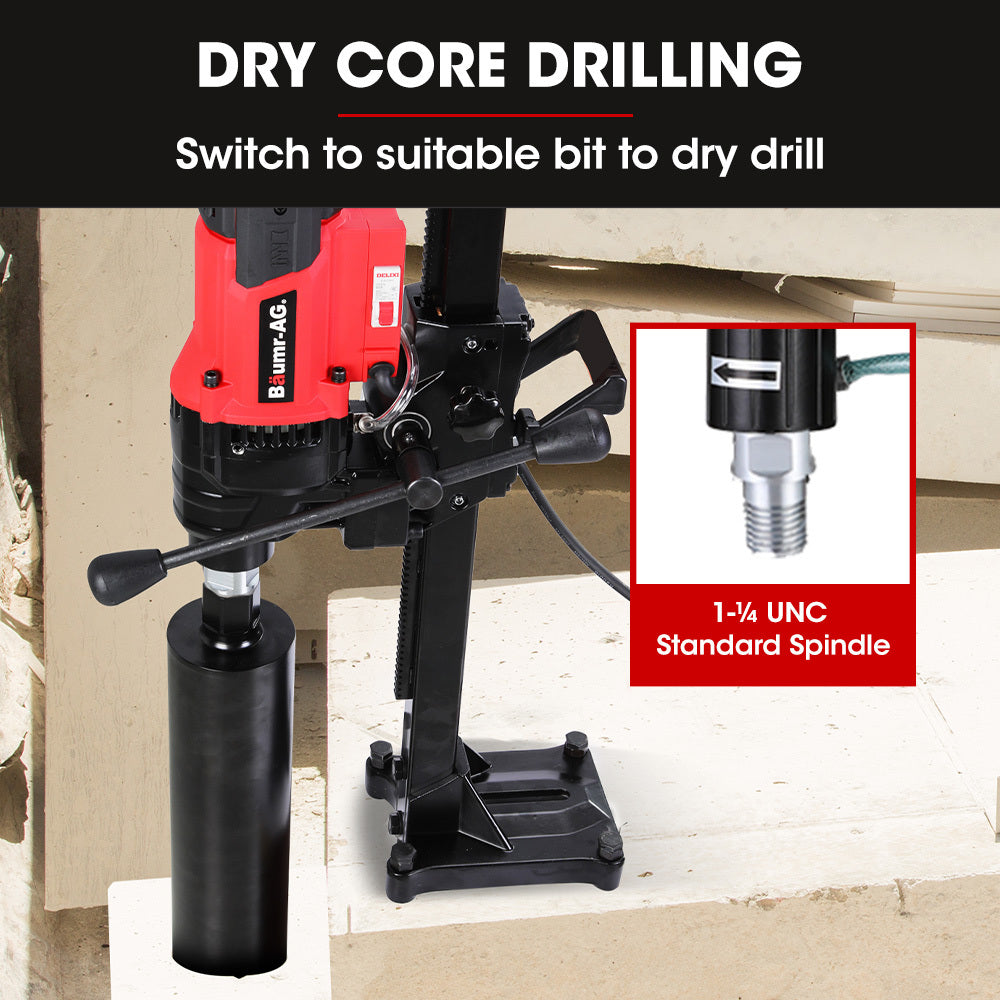 BAUMR-AG 3000W | 200mm Concrete Core Drill | Stand Rig