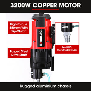 BAUMR-AG 3200W Wet/Dry Core Drill | 300mm | for Concrete Hole Drilling