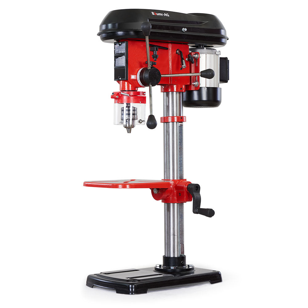 Baumr-AG Bench Drill Press | 600W Pedestal | 12 Speeds | 12" | 16mm Chuck | Model DP17