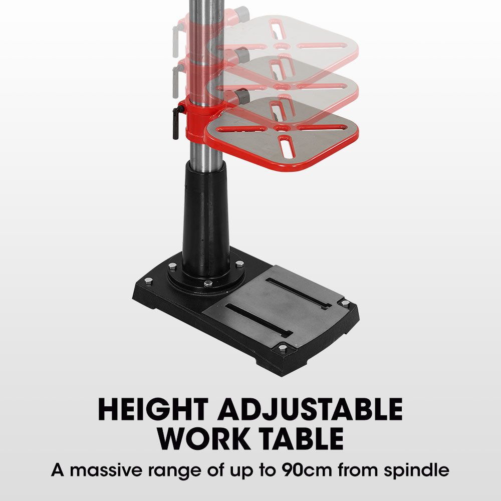 Baumr-AG | Floor Drill Press | 600W | 12” Pedestal | 16 Speeds | 16mm Chuck | DP19