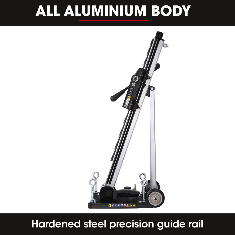 BAUMR-AG Adjustable Core Drill Stand | Wheeled Rig Base for Stability