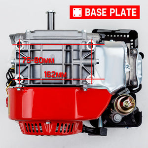 Baumr-AG Petrol Stationary Engine | 6.5HP 4-Stroke OHV | Horizontal Shaft Recoil Start