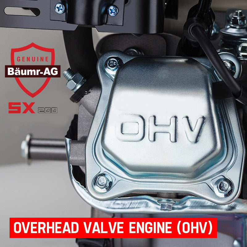Baumr-AG Petrol Stationary Engine | 6.5HP 4-Stroke OHV | Horizontal Shaft Recoil Start