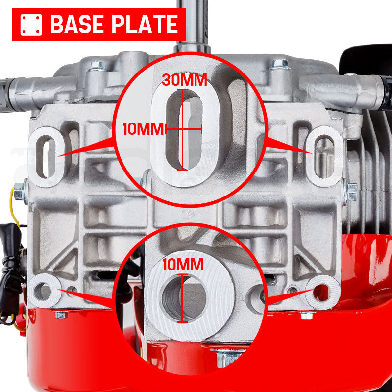 Baumr-AG | Petrol Stationary Engine | 13HP | 4-Stroke OHV Motor | Horizontal Shaft | Recoil Start