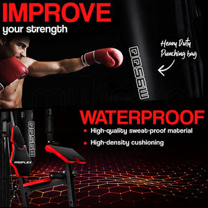 PROFLEX Home Gym Exercise Machine | Weight Bench Press Set | Fitness Equipment | 100lbs