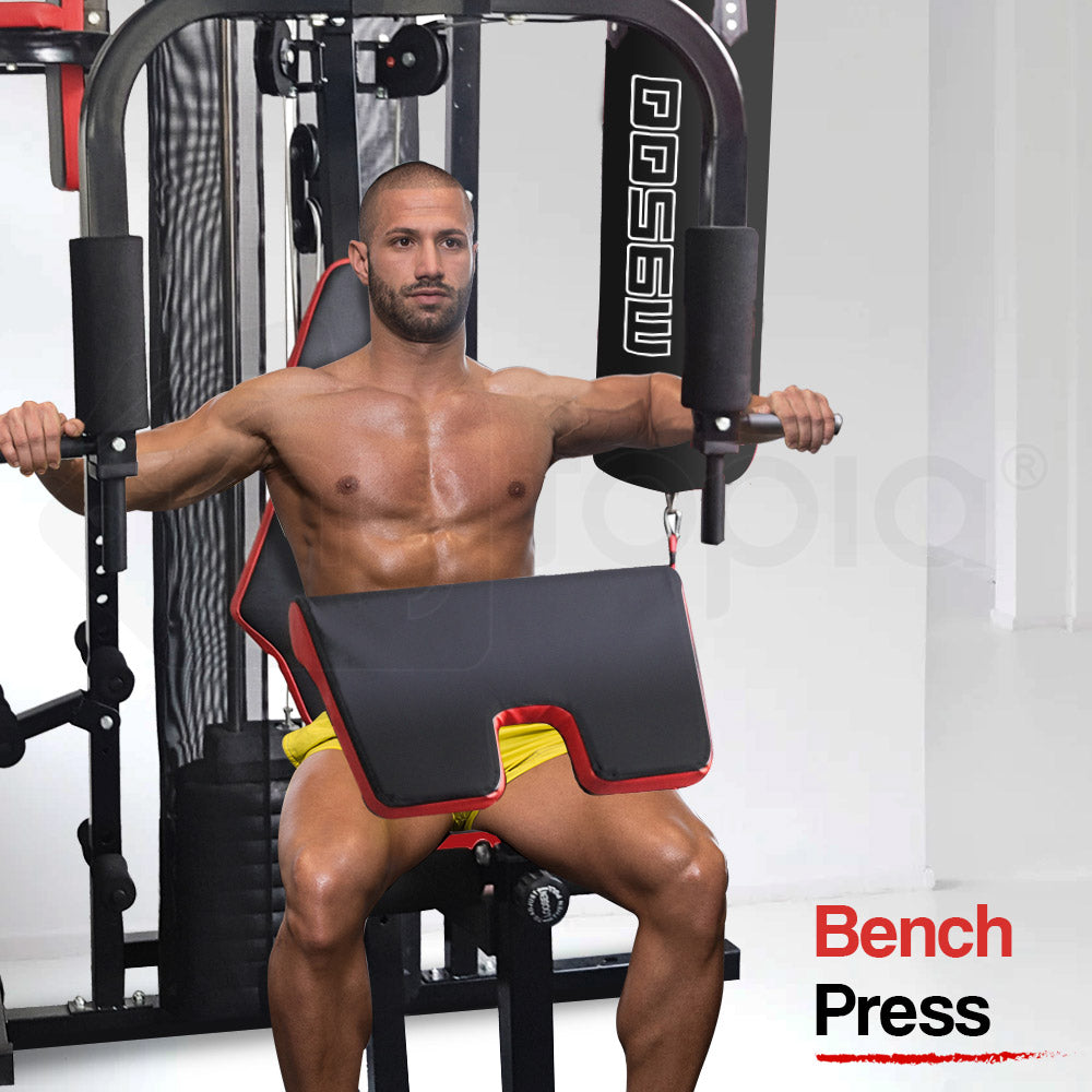 PROFLEX Home Gym Exercise Machine | Weight Bench Press Set | Fitness Equipment | 100lbs