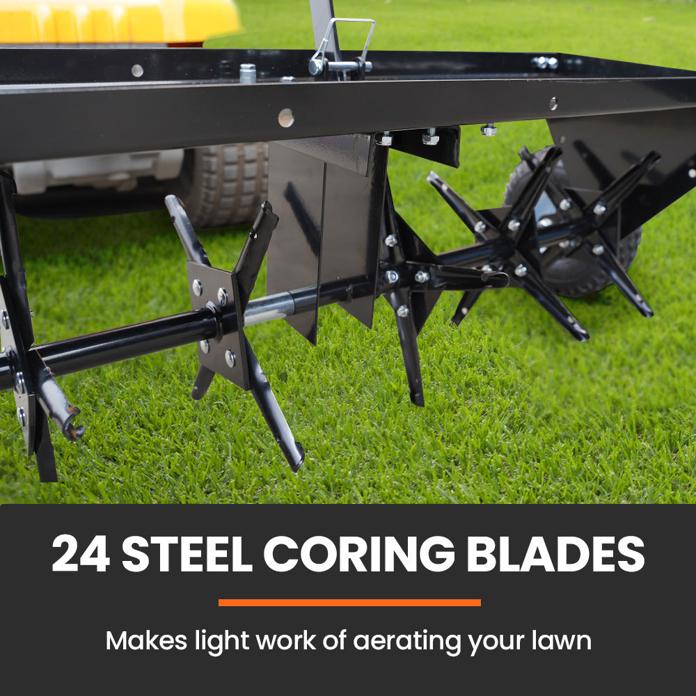 PlantCraft Plug Lawn Aerator | Tow Behind | 1m (40") Wide | For Ride-On Mower & Tractor