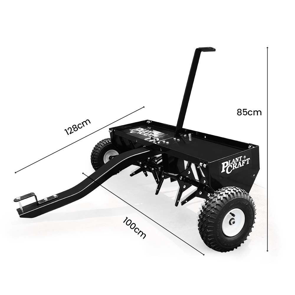 PlantCraft Plug Lawn Aerator | Tow Behind | 1m (40") Wide | For Ride-On Mower & Tractor
