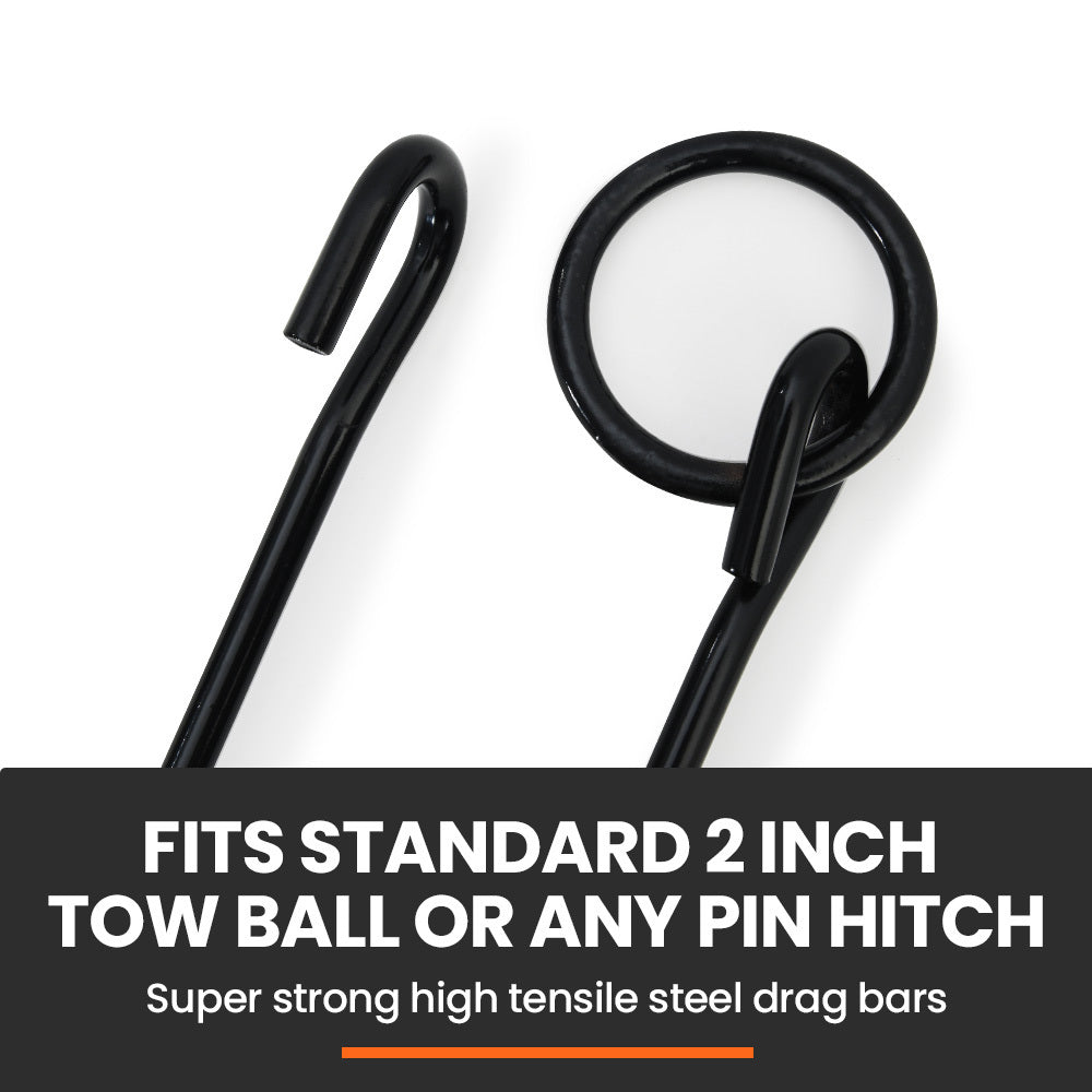 PlantCraft Tow-Behind Drag Harrow Rake | 1.4m Wide | for Lawn, Pasture & Paddock Maintenance