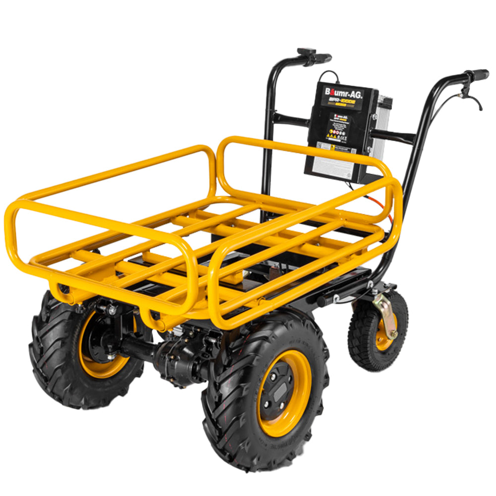 Baumr-AG | 40V Battery Powered Motorised Dumper Wheelbarrow | Electric | 300kg Capacity