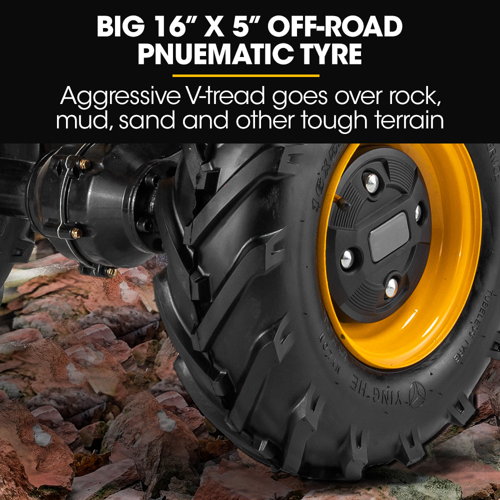 Baumr-AG | 40V Battery Powered Motorised Dumper Wheelbarrow | Electric | 300kg Capacity