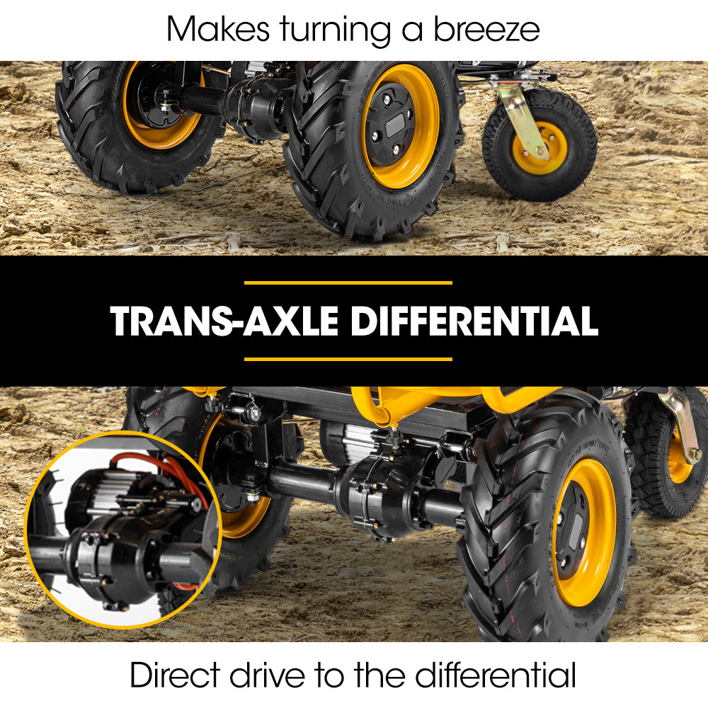 Baumr-AG | 40V Battery Powered Motorised Dumper Wheelbarrow | Electric | 300kg Capacity