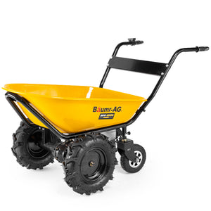 Baumr-AG | 40V Battery Powered Motorised Wheelbarrow | 100L Bucket Volume | 4-Wheel | 260KG Capacity