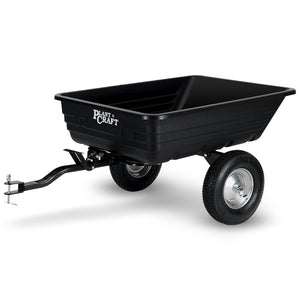 PlantCraft Poly Dump Cart | 272kg Load | Heavy-Duty Tipper Trailer | 16" Tyres | for Ride-On Mowers, ATVs & Quad Bikes