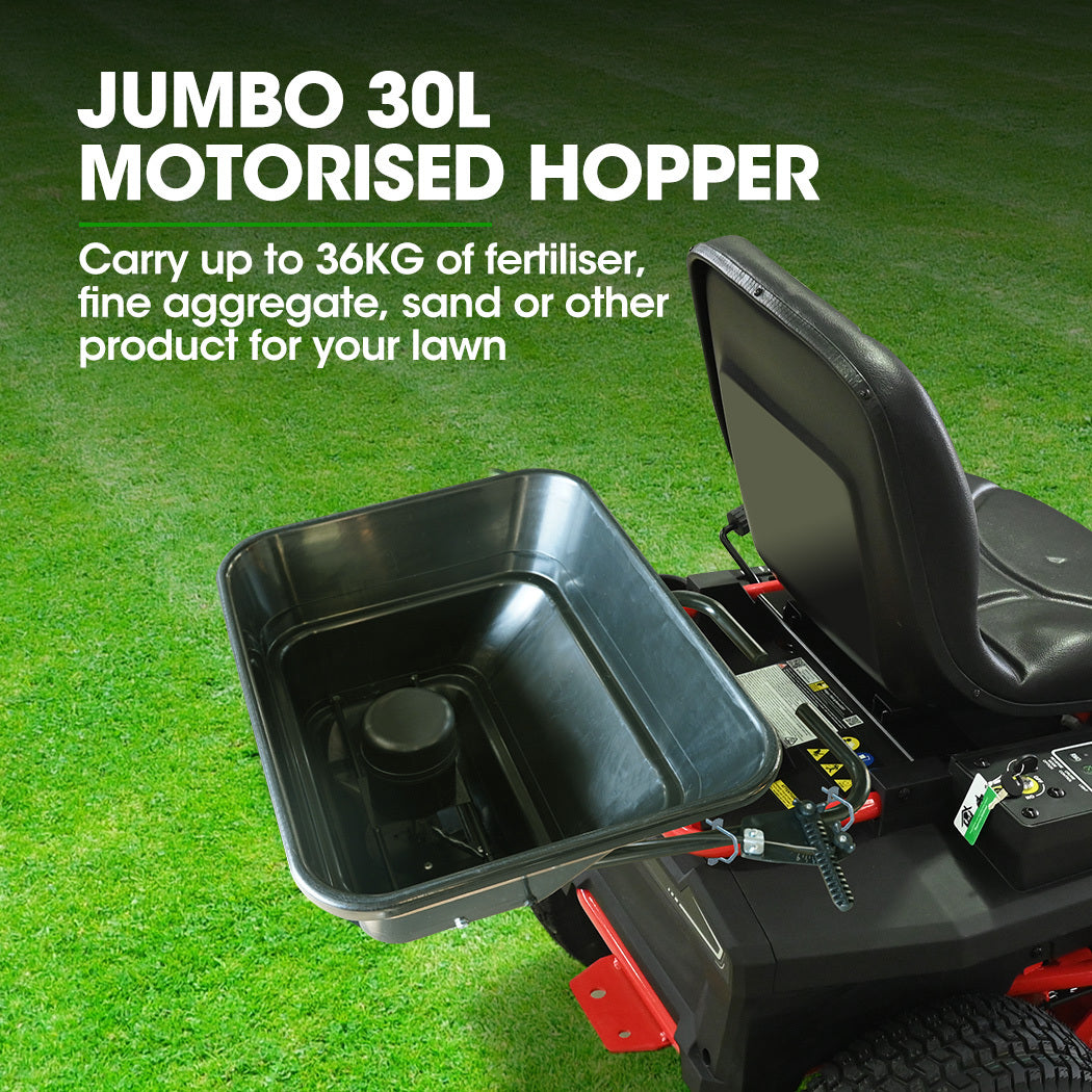 PLANTCRAFT Spreader | 12V | 36kg 30L | For ATV & Ride-On Mower | With Rain Cover