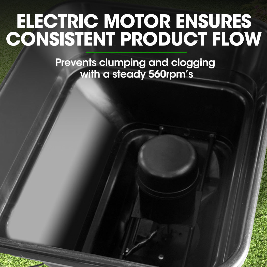 PLANTCRAFT Spreader | 12V | 36kg 30L | For ATV & Ride-On Mower | With Rain Cover