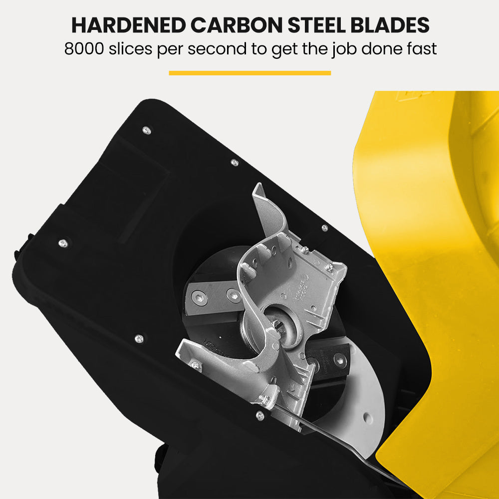 MICHIGAN 2400W Electric Garden Mulcher Shredder | Portable Wood Chipper | Push Stick | 40L Collection Bag