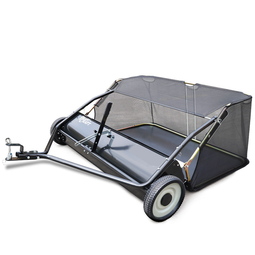 PlantCraft Lawn Sweeper | 48" Wide | Tow Behind | Universal Hitch | Grass & Leaf Collector