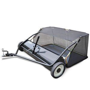 PlantCraft Lawn Sweeper | 48" Wide | Tow Behind | Universal Hitch | Grass & Leaf Collector