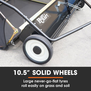 PlantCraft Lawn Sweeper | 48" Wide | Tow Behind | Universal Hitch | Grass & Leaf Collector