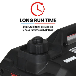 GENPOWER 1.2kW Peak 1.0kW Inverter Generator, Portable Lightweight Camping