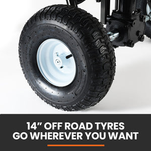 PlantCraft 160L Tow-Behind Broadcast Spreader | 158kg Load | Heavy-Duty Fertiliser & Seed Spreader