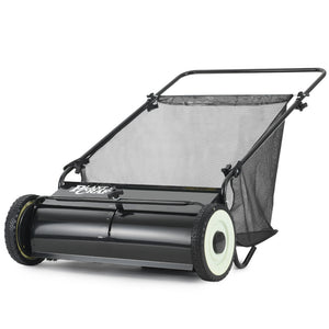 PlantCraft Push Lawn Sweeper | 26" Wide | Leaf & Grass Clipping Collector