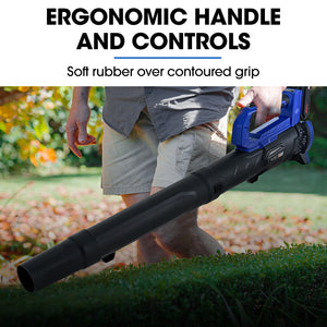 POWERBLADE 20V Leaf Blower & Line Trimmer Edger Combo | 4.0Ah Battery & Fast Charger