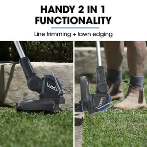 POWERBLADE 20V Leaf Blower & Line Trimmer Edger Combo | 4.0Ah Battery & Fast Charger
